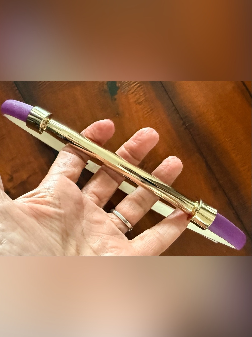 The Limited Purple Slim Leather Belt - Picture 3 of 4